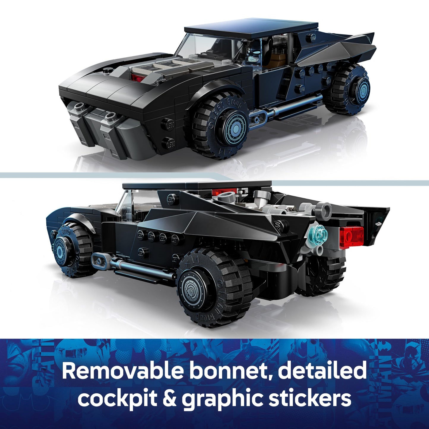 LEGO 76332 DC The Batman Batmobile Car Toy - with a Minifigure & Golden Coin