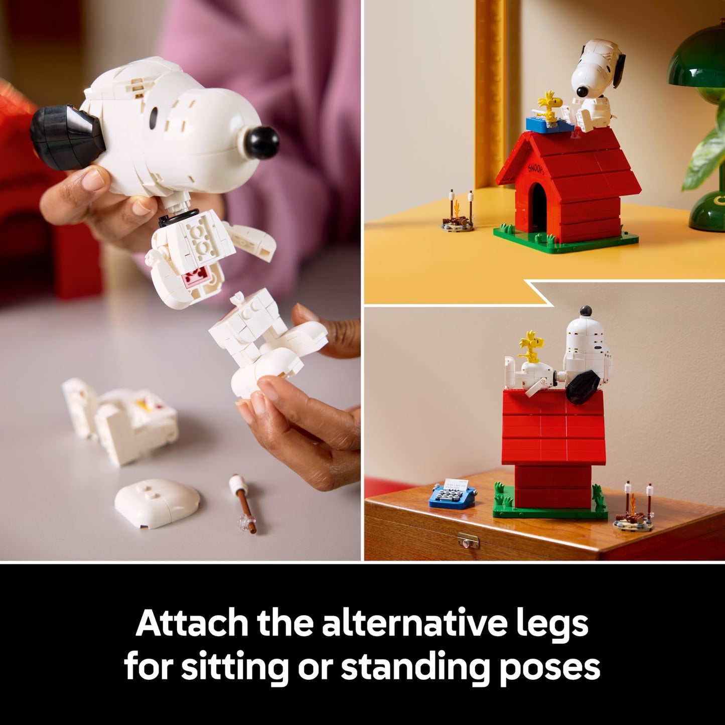 LEGO 21368 Ideas Peanuts: Snoopy's Doghouse with Snoopy Dog & Woodstock Bird Figures