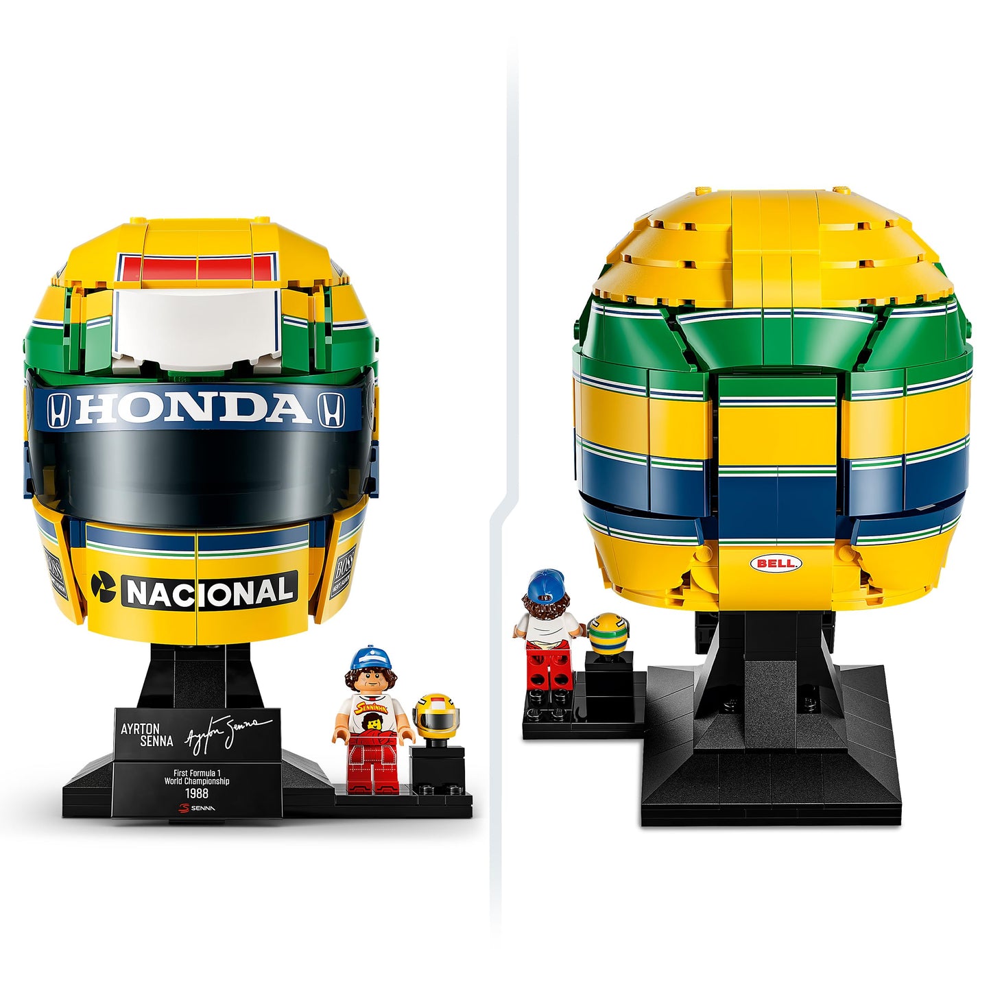 LEGO 43024 Editions Ayrton Senna Helmet - F1 Merchandise - with Collectible Minifigure