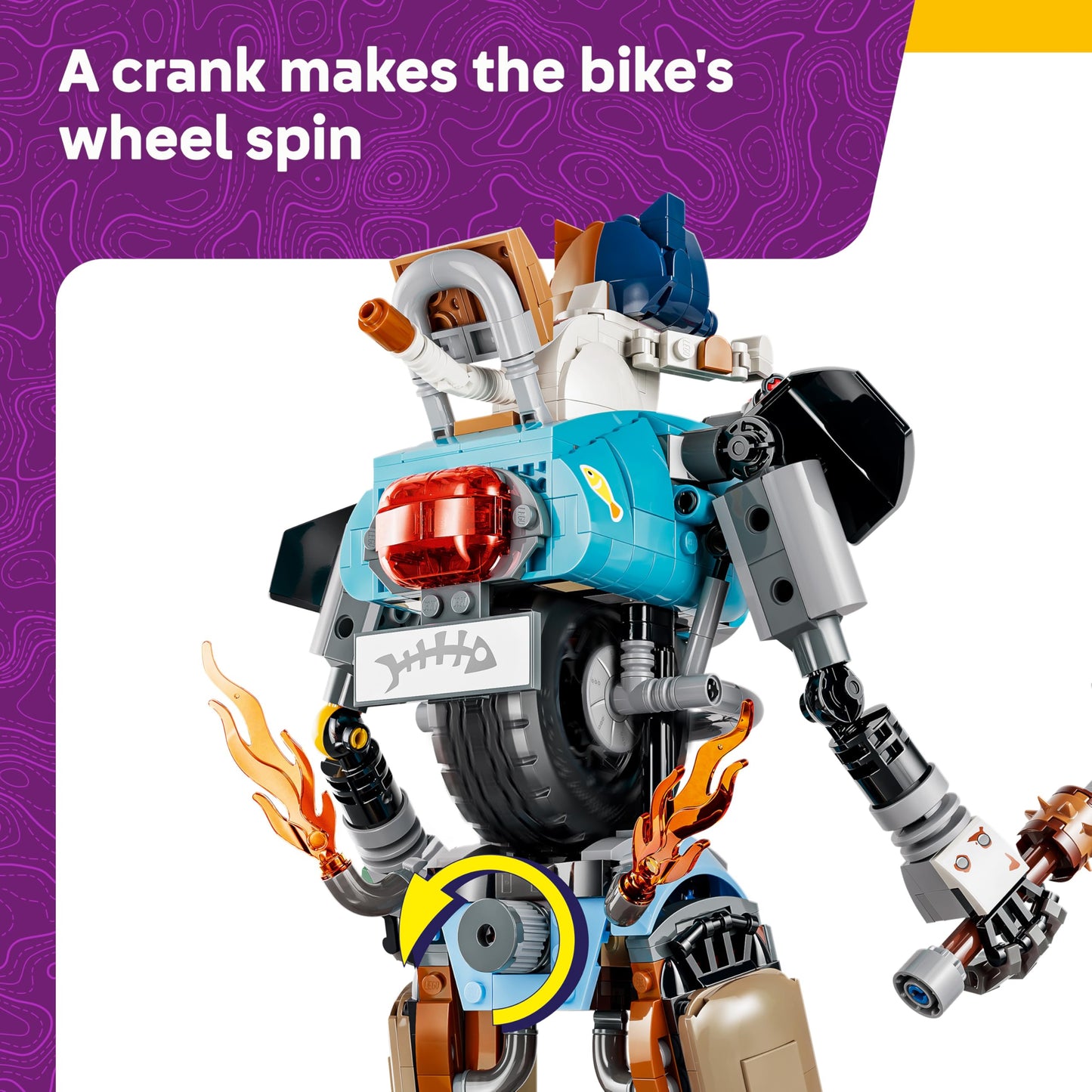 LEGO 7781 Fortnite KIT Toy - Interactive Figure w/Power Claw Pickaxe & Spinning Wheel