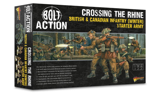 British & Canadian Infantry (Winter) Starter Army 'Crossing The Rhine' - Bolt Action 28mm Scale - Warlord Games