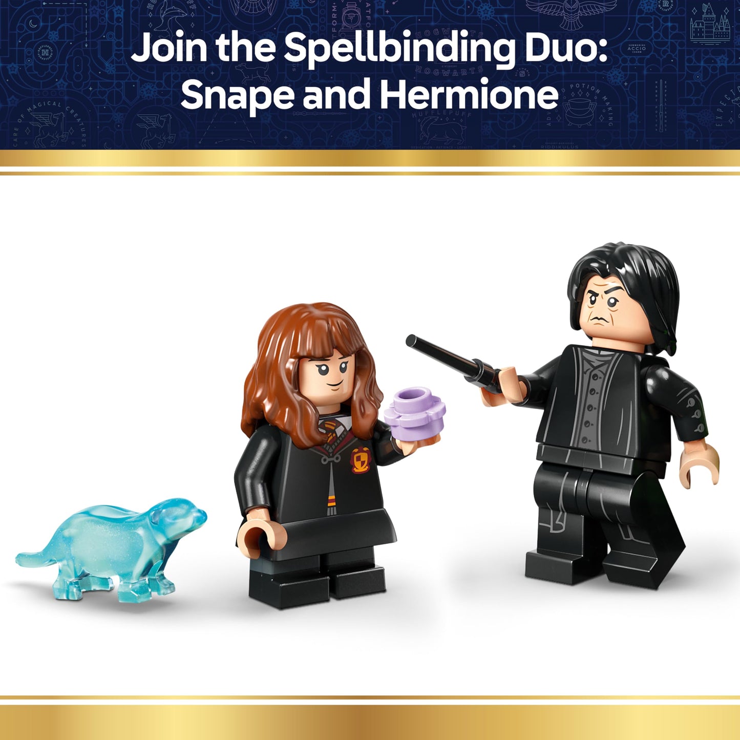 LEGO 76464 Harry Potter Cauldron : Secret Potions Classroom with Collectible Patronus & Hermione & Snape Minifigures
