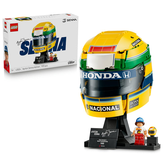 LEGO 43024 Editions Ayrton Senna Helmet - F1 Merchandise - with Collectible Minifigure