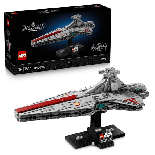 LEGO 75441 Star Wars Venator-Class Attack Cruiser Building Set for Adults - Republic Starship Model Kit
