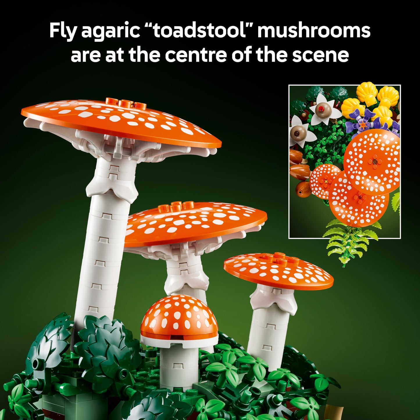 LEGO 11505 Botanicals Woodland Mushrooms incl. a Toadstool & Faux Flowers