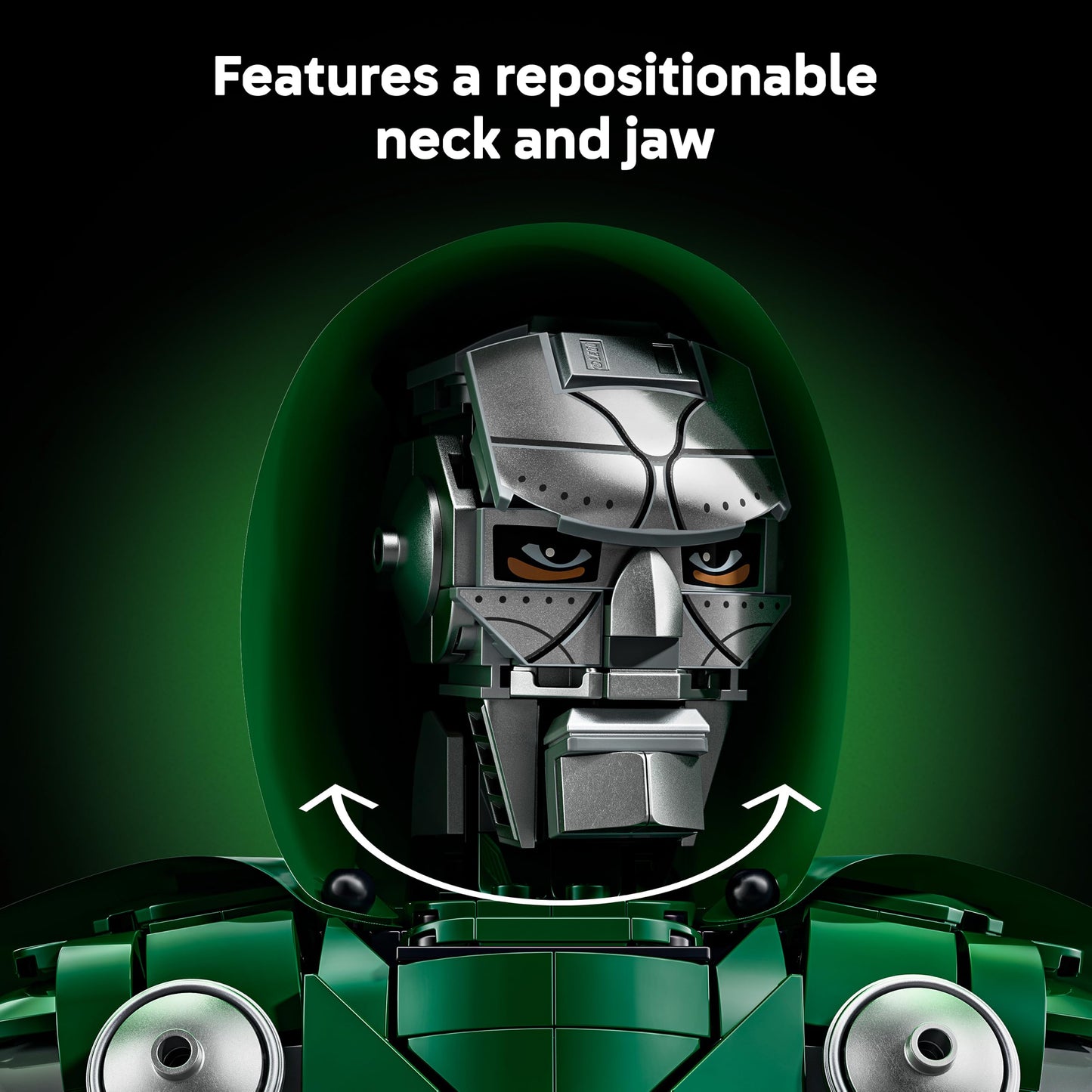LEGO 76345 Marvel Doctor Doom Bust - Display Model Kit for Adults incl. Collectible Minifigure & Nameplate