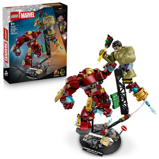 LEGO 76343 Marvel Epic Battle: Hulkbuster vs. The Hulk with 2 Action Figures & Iron Man Minifigure