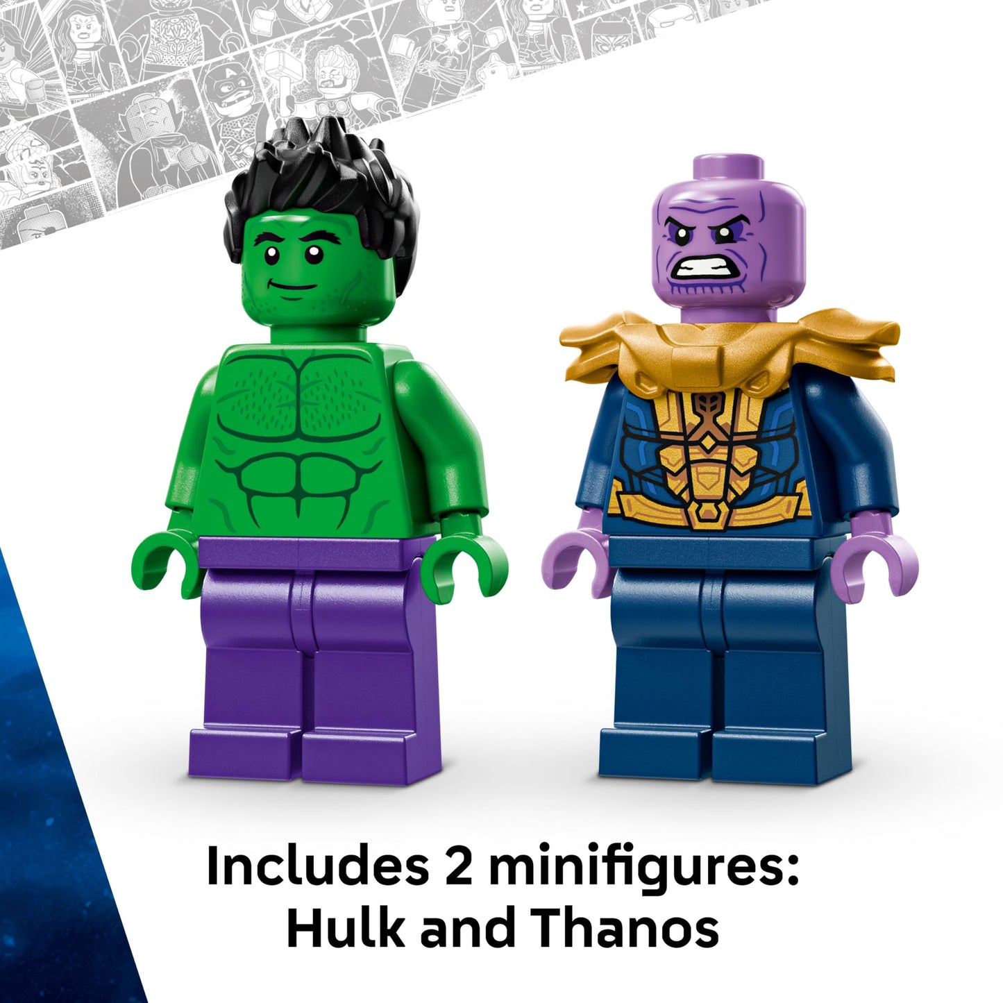 LEGO 76312 Marvel The Hulk Truck vs. Thanos with a Monster Truck plus 2 Minifigures & Accessories incl. an Infinity Gauntlet