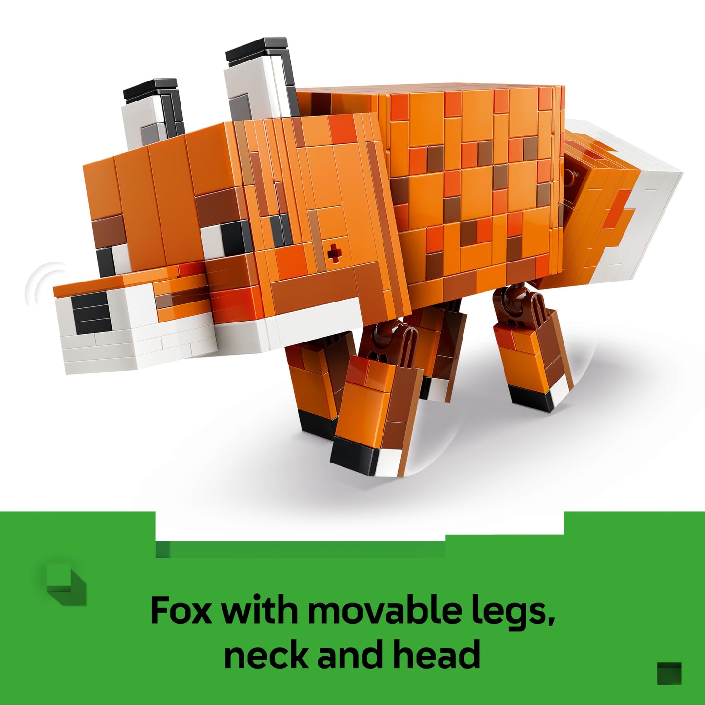 LEGO 21588 Minecraft The Fox Toy - 3D Puzzle Animal Figure with Accessories