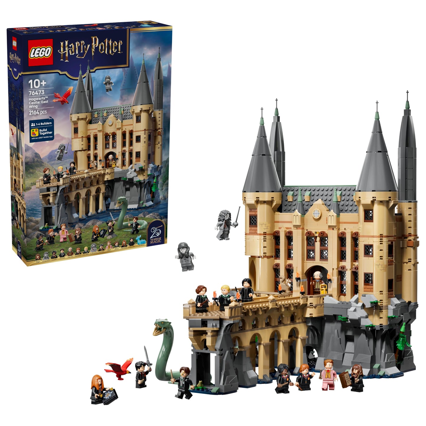 LEGO 76473 Harry Potter Hogwarts Castle: East Wing Toy - Miniature Model Kit with 13 Minifigures