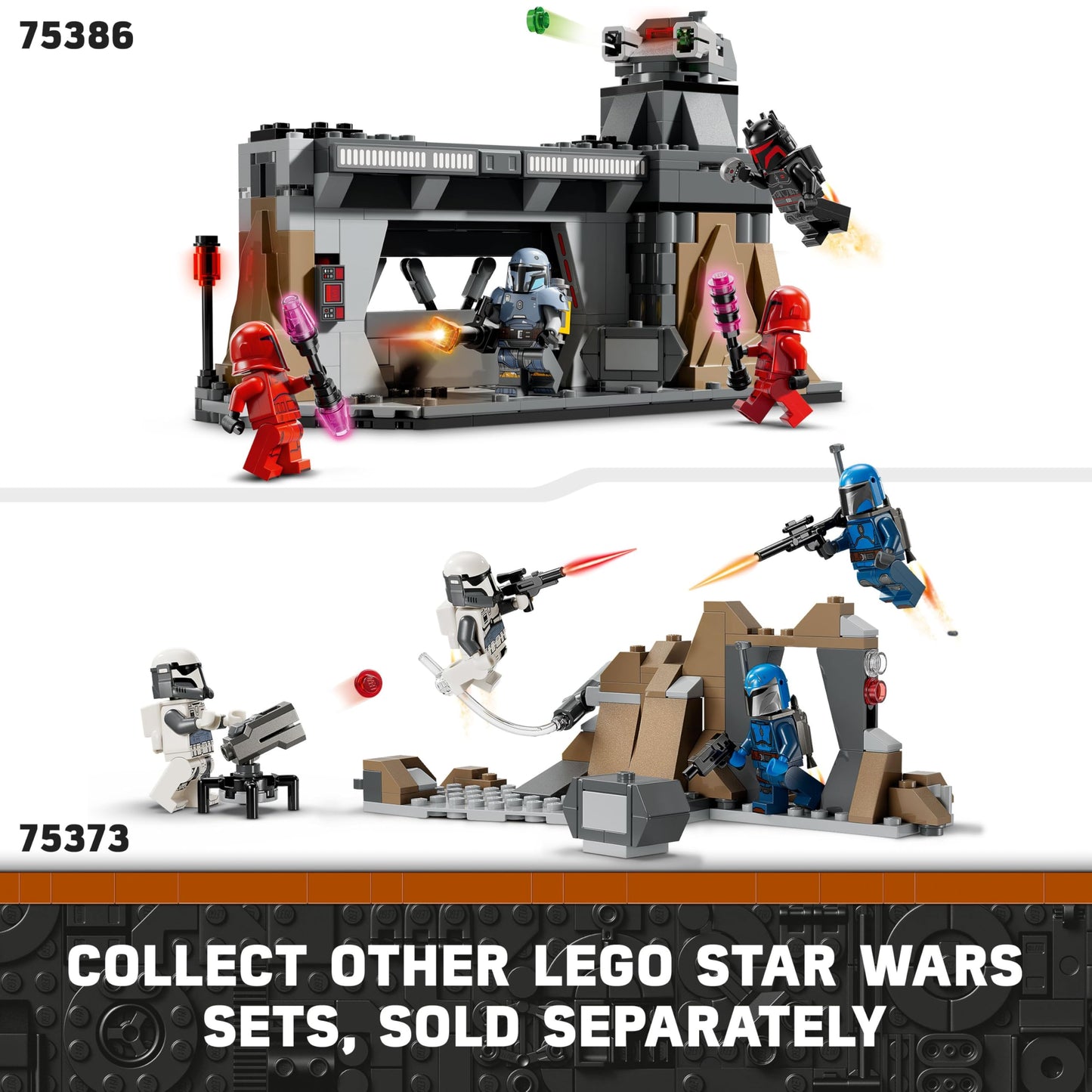 LEGO 75373 Star Wars: The Mandalorian Ambush on Mandalore Battle Pack with 4 Character Minifigures