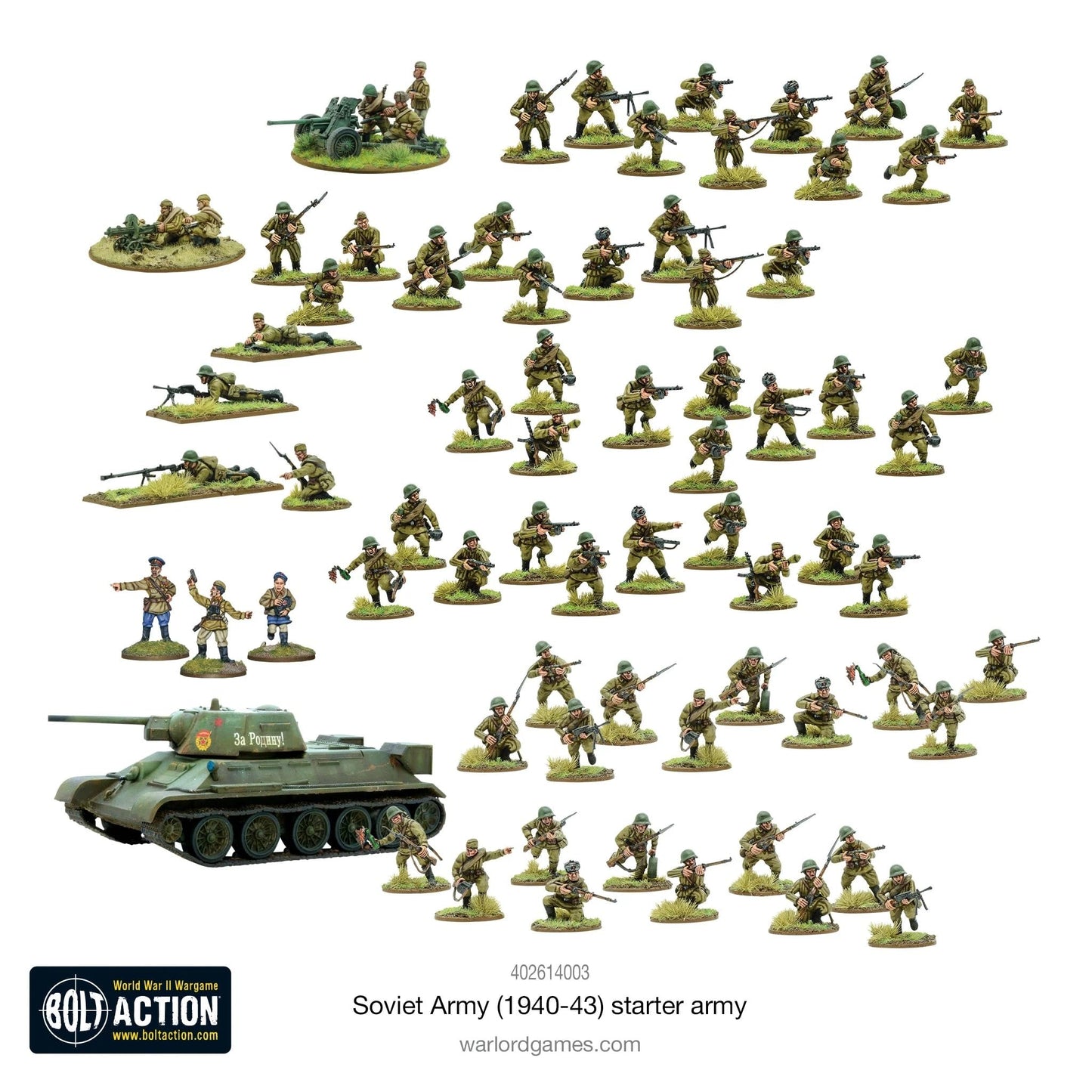 Bolt Action - Soviet Army (1940-43) Starter Army - 28mm Scale - Warlord Games