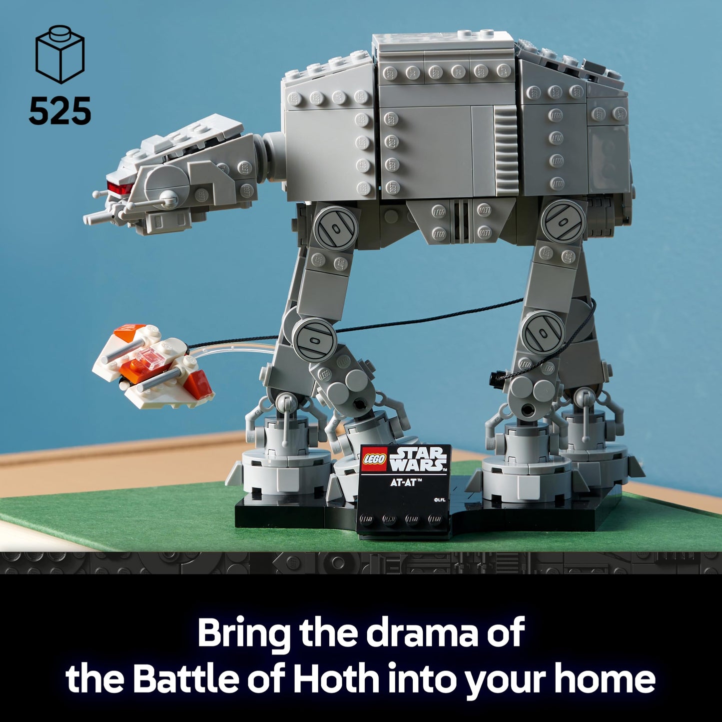 LEGO 75440 Star Wars 75440 AT-AT Building Set for Adults - Display Model Kit with Snowspeeder, Stand & Nameplate