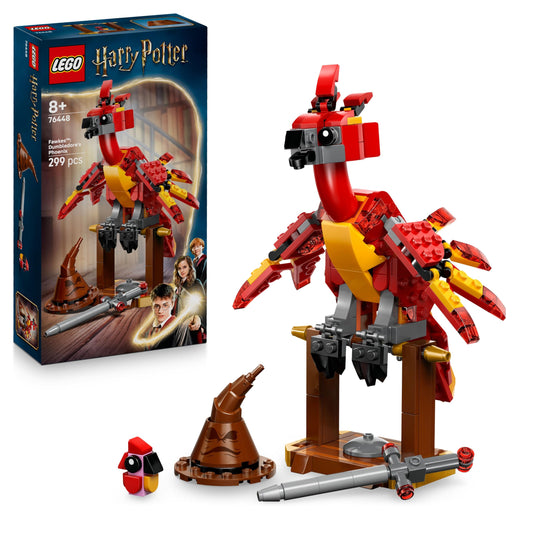 LEGO 76448 Harry Potter Fawkes : Dumbledore’s Phoenix - Incl. Sorting Hat & Sword of Gryffindor
