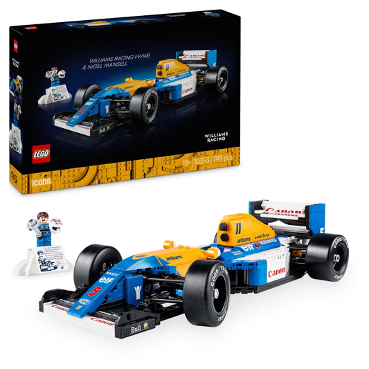 LEGO 10353 Icons Williams Racing FW14B & Nigel Mansell - F1 Car Model Set