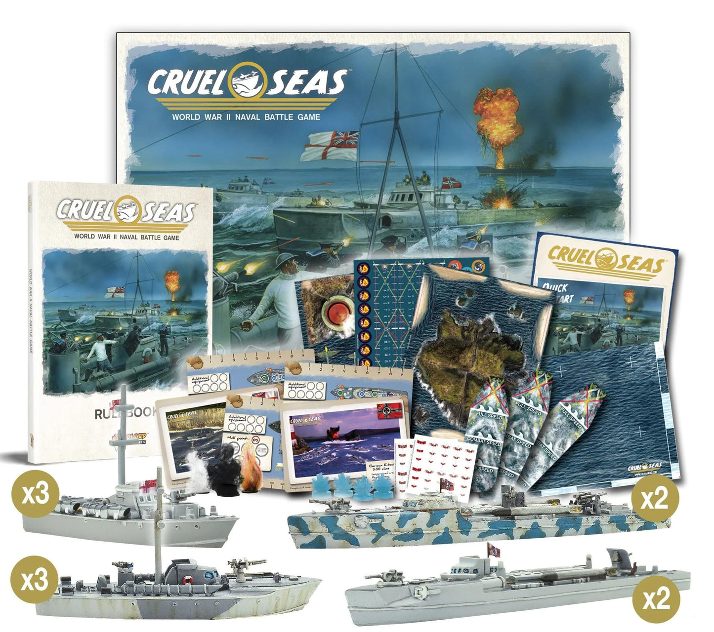 Cruel Seas: Strike Fast Strike Hard! - Starter Set - Warlord Games
