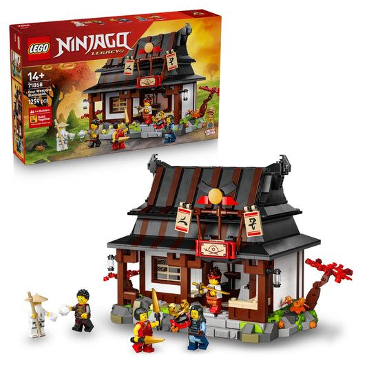 LEGO 71858 NINJAGO Four Weapons Blacksmith 15th Anniversary - Ninja House with Collectible Minifigure