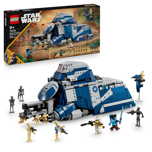LEGO Star Wars 75435 Battle of Felucia Separatist MTT - Interactive Toy with a Speeder, 2 Minifigures & 10 Droid Figures