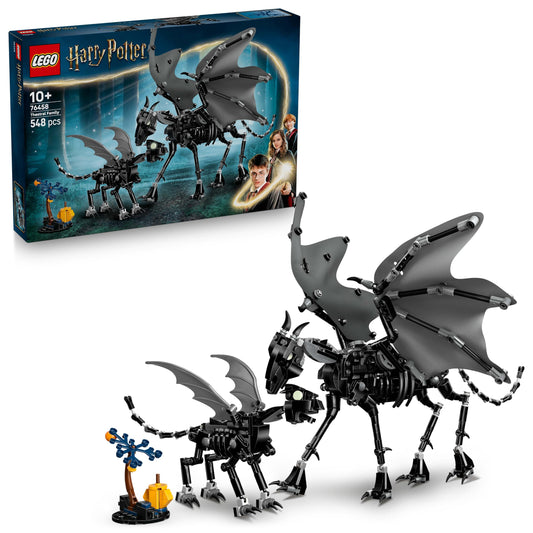 LEGO 76458 Harry Potter Thestral Family with Posable Wings, Head & Legs - incl. a Forbidden Forest Tree
