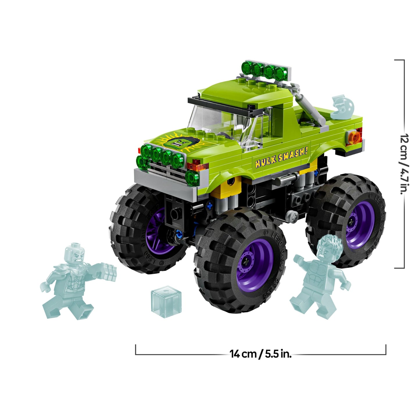 LEGO 76312 Marvel The Hulk Truck vs. Thanos with a Monster Truck plus 2 Minifigures & Accessories incl. an Infinity Gauntlet