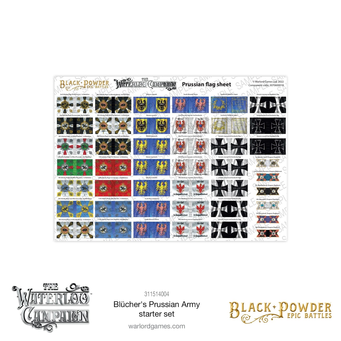 Black Powder Epic Battles - Waterloo : Blücher's Prussian Starter Army Set - Warlord Games