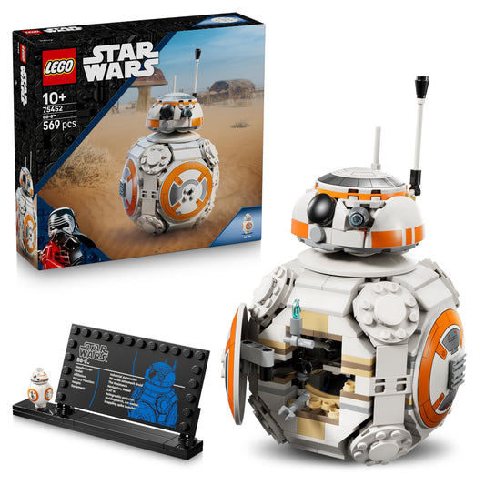 LEGO 75452 Star Wars 75452 BB-8 Astromech Droid Figure Model Kit - Building Toy with Spinning Head & Wheel