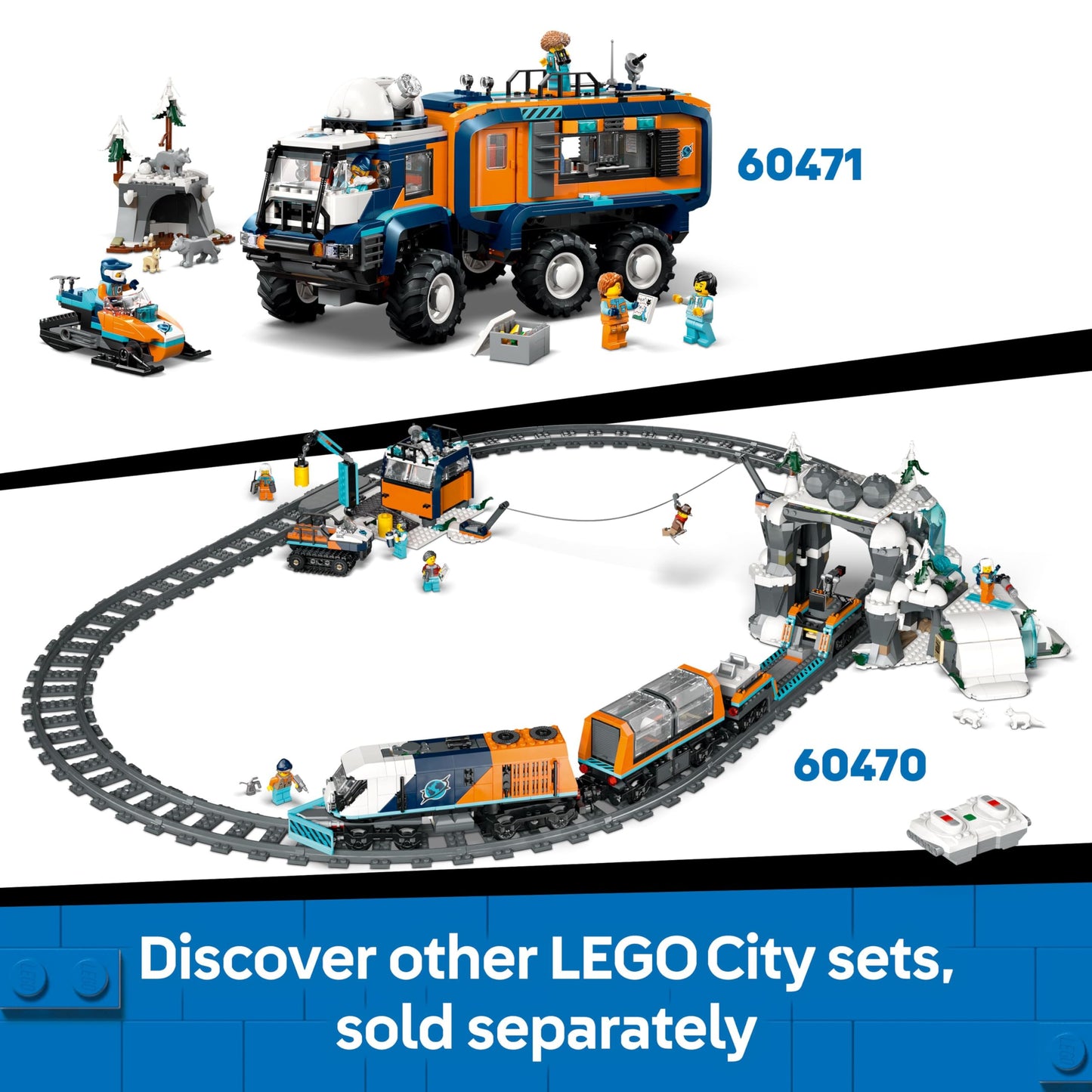 LEGO 60469 City Central Train Station Set - incl. a Maintenance Vehicle Toy, Working Lift, 2 Platforms & a Track Piece, plus 6 Minifigures