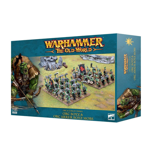 Games Workshop - Warhammer The Old World : Orc and Goblin Tribes - Orc Boyz & Orc Arrer Boyz Mobs
