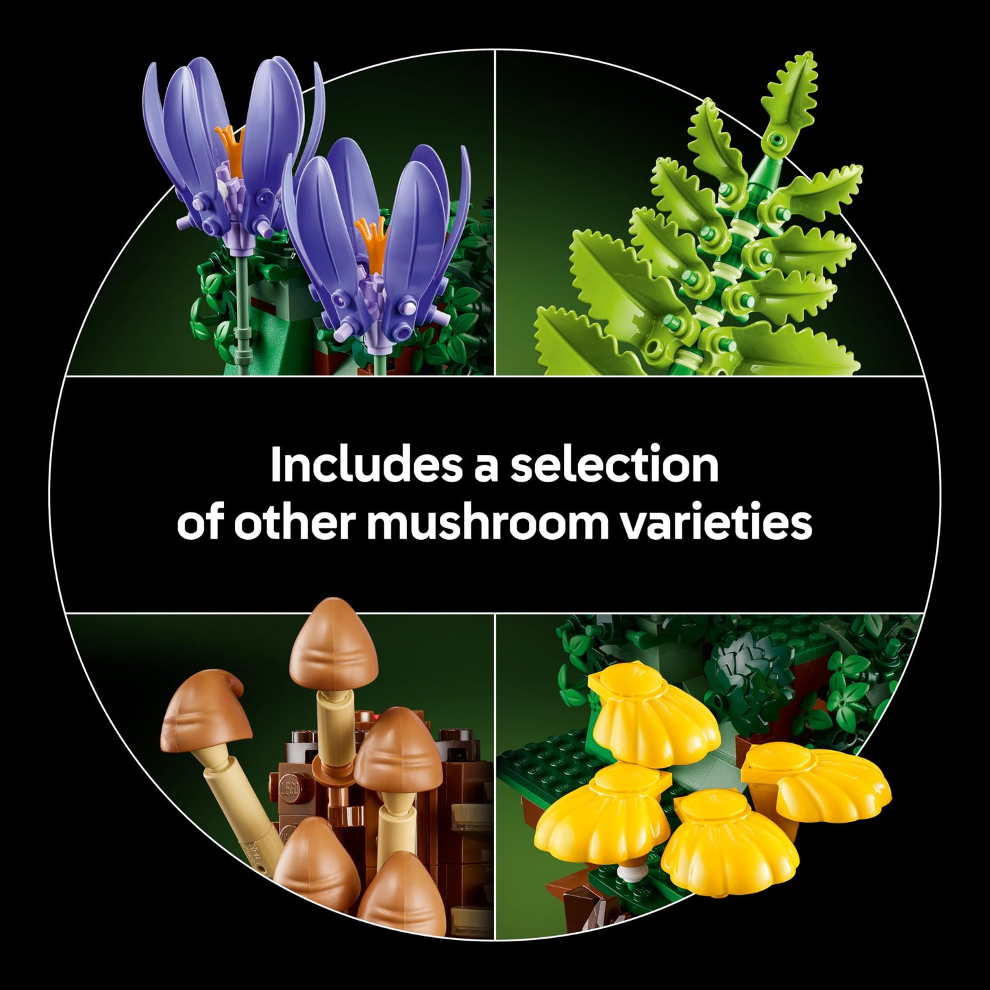 LEGO 11505 Botanicals Woodland Mushrooms incl. a Toadstool & Faux Flowers