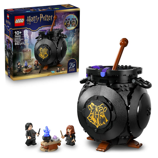 LEGO 76464 Harry Potter Cauldron : Secret Potions Classroom with Collectible Patronus & Hermione & Snape Minifigures