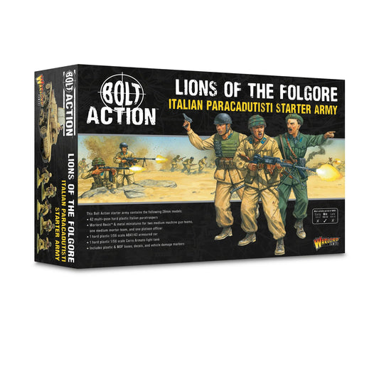 Bolt Action - Lions of the Folgore - Italian Paracadutisti Starter Army - Warlord Games
