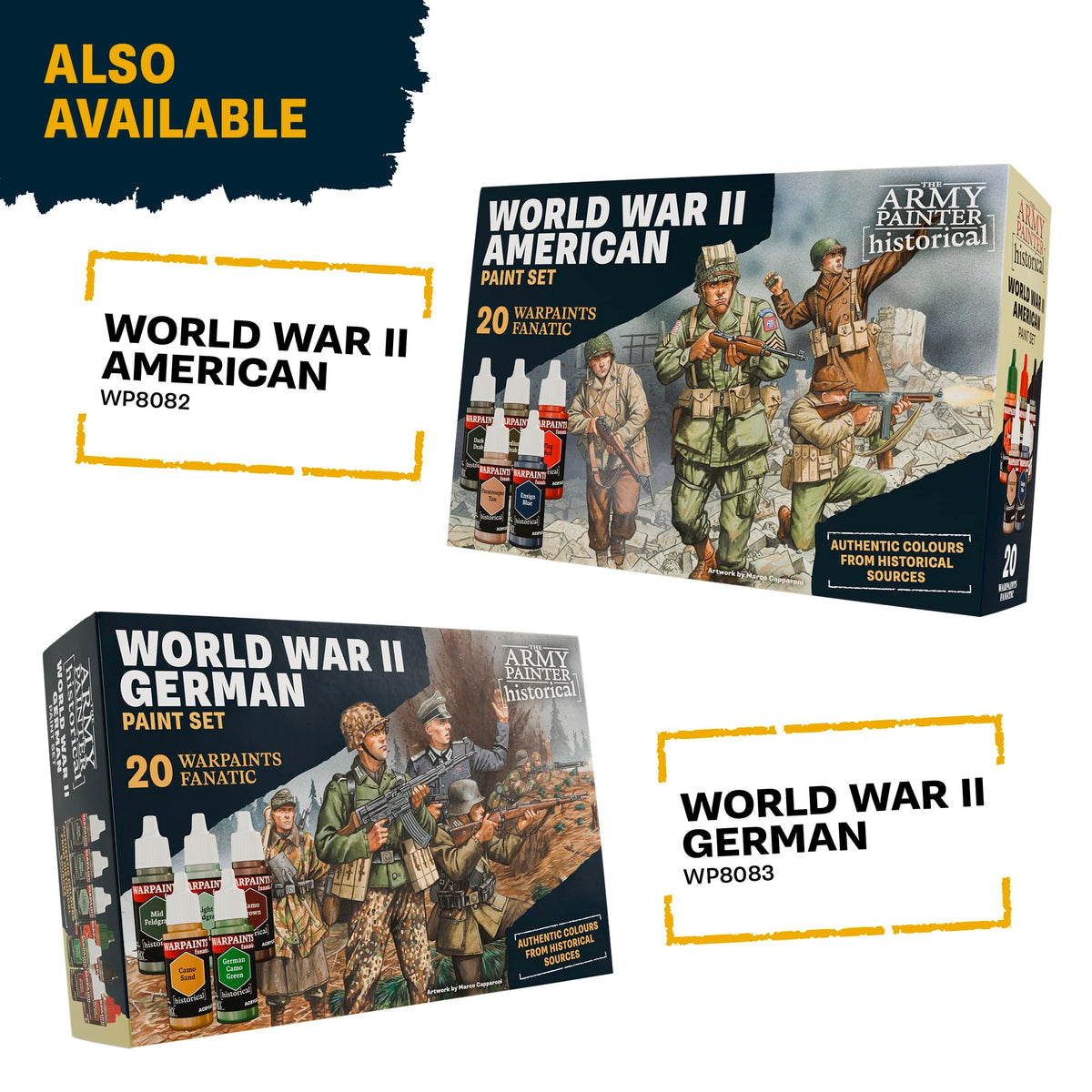 Historical : WWII British Paint Set - 20x18ml Acrylic Paints - The Army Painter