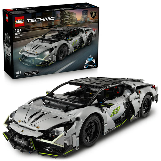 LEGO Technic 42214 Lamborghini Revuelto Super Sports Car Toy - Remote Controlled Car Model with Lights, Steering and a Rechargeable Battery Hub