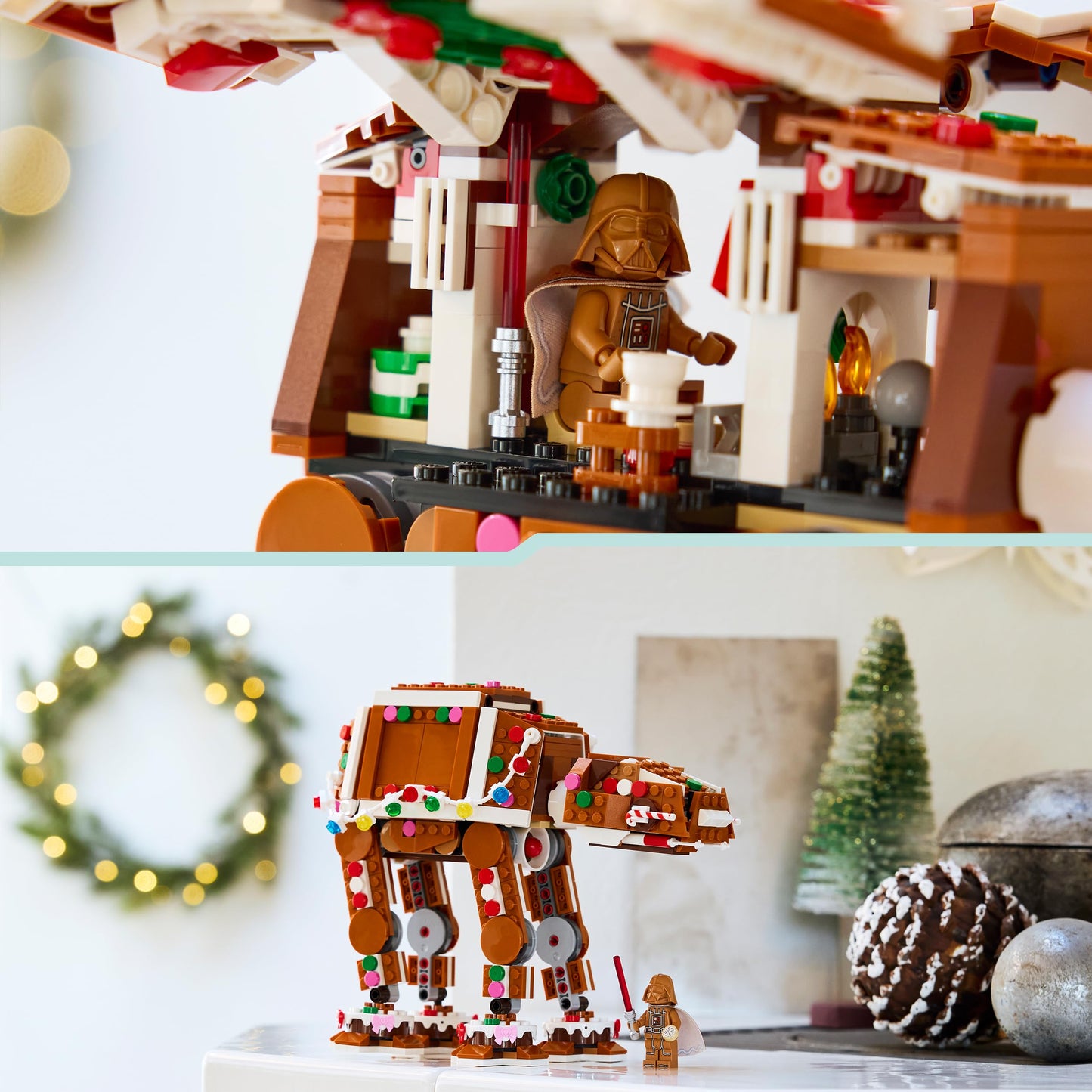 LEGO 40806 Star Wars Gingerbread AT-AT Walker incl. Darth Vader Minifigure with Lightsaber
