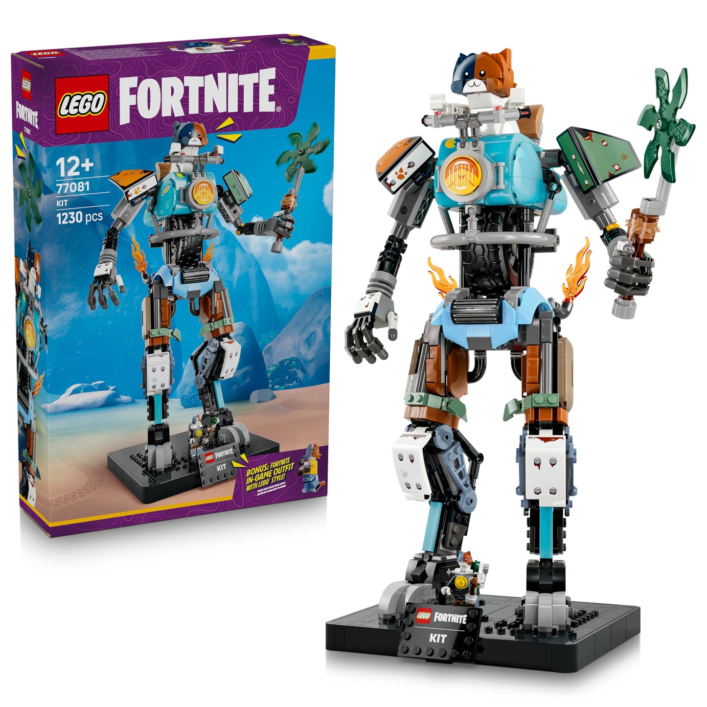 LEGO 7781 Fortnite KIT Toy - Interactive Figure w/Power Claw Pickaxe & Spinning Wheel