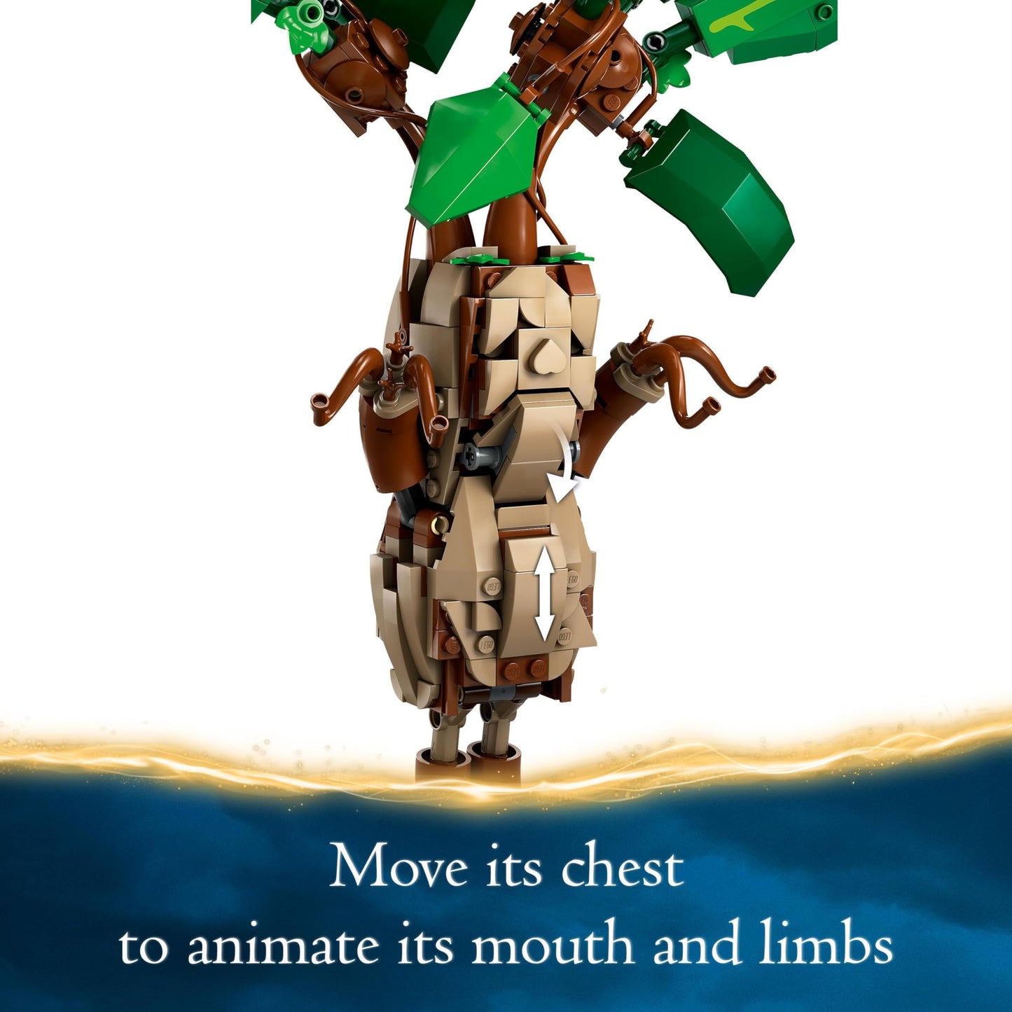 LEGO 76433 Harry Potter Mandrake Plant Toy Figure and Pot, Magical Set, Wizarding World Gift Idea for Girls, Boys and Fans, Imaginative Kids, Bedroom Decoration or Desk Accessory 76433