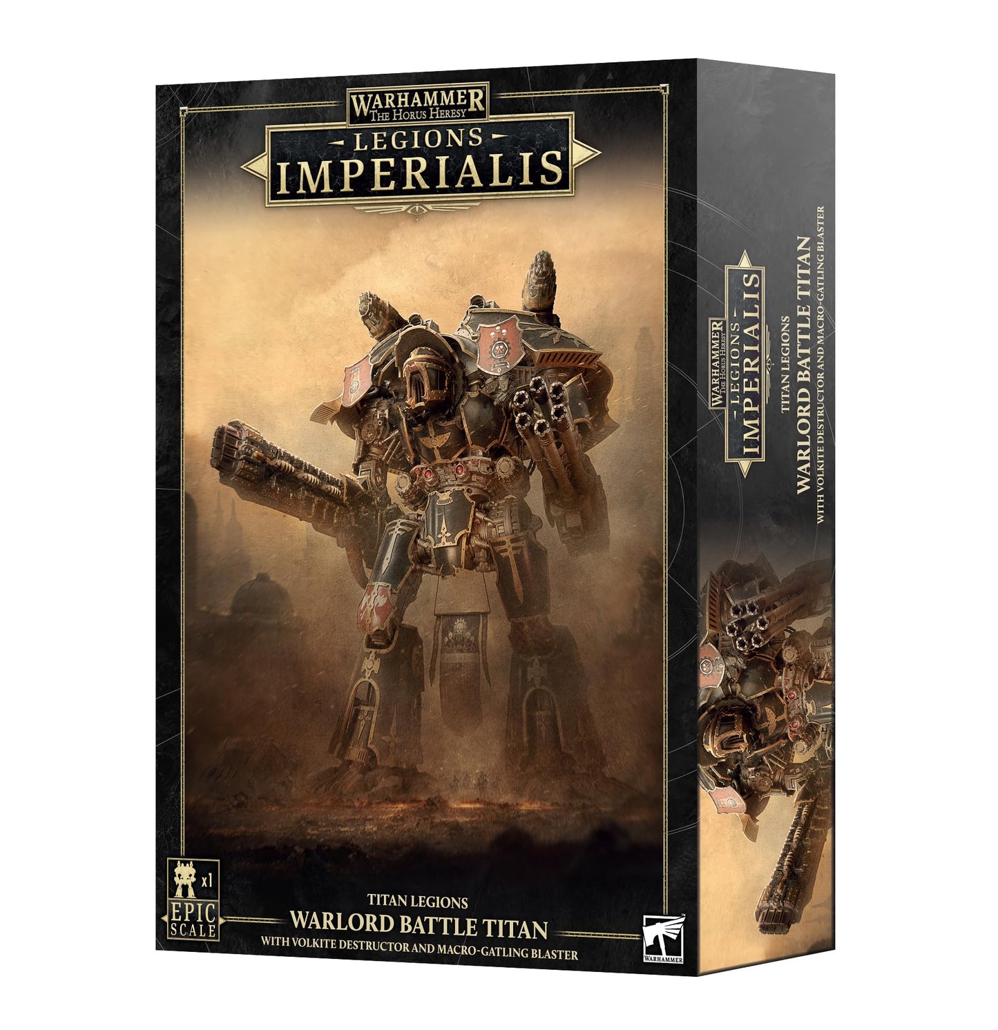 Legions Imperalis : Warlord Titan with Volkite Destructor and Macro-gatling Blaster [EPIC SCALE] - Warhammer The Horus Heresy - Games Workshop