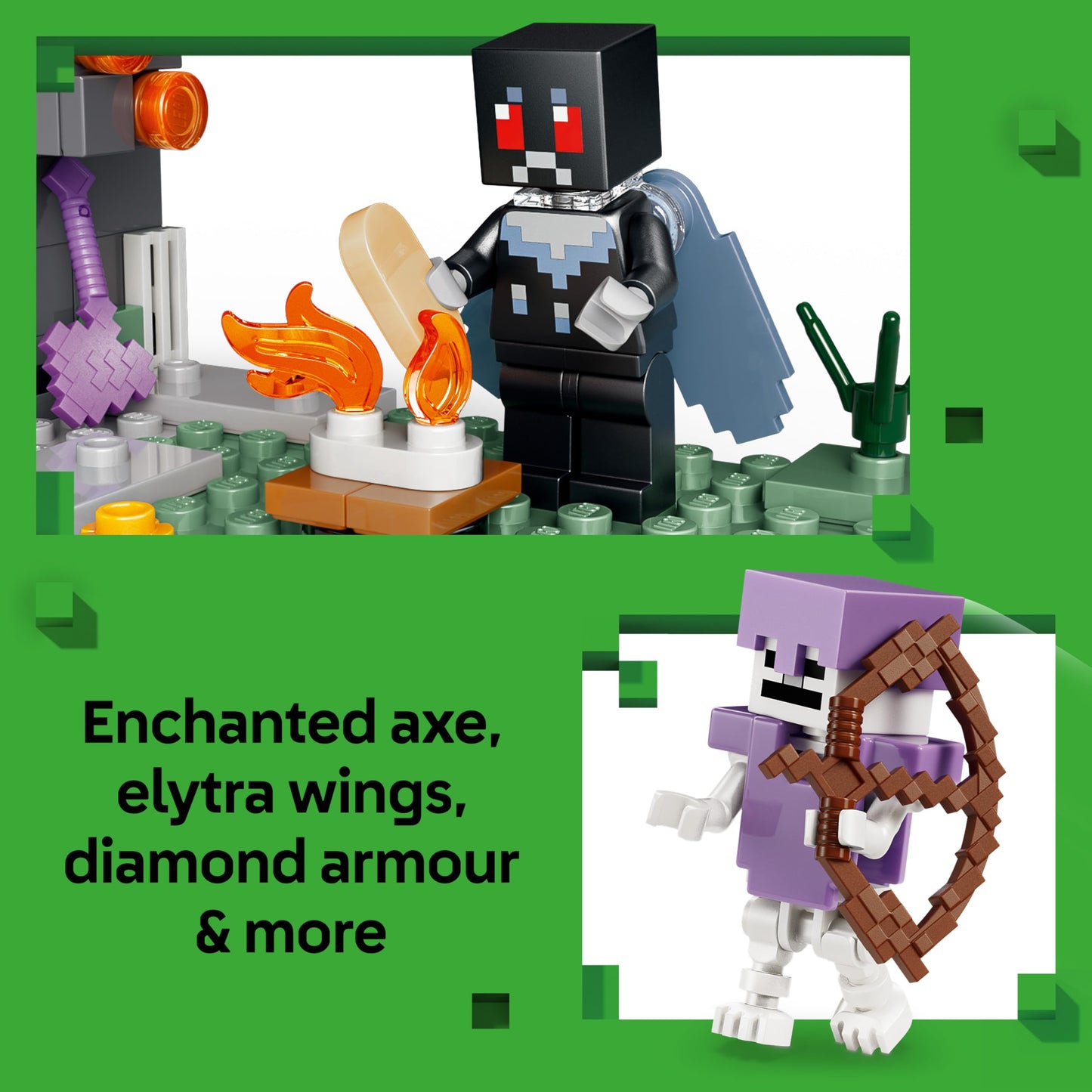 LEGO 21586 Minecraft The Pale Garden Toy - Miniature Biome with Creaking Minifigure & Mothman, Creeper & Skeleton Mobs Figures