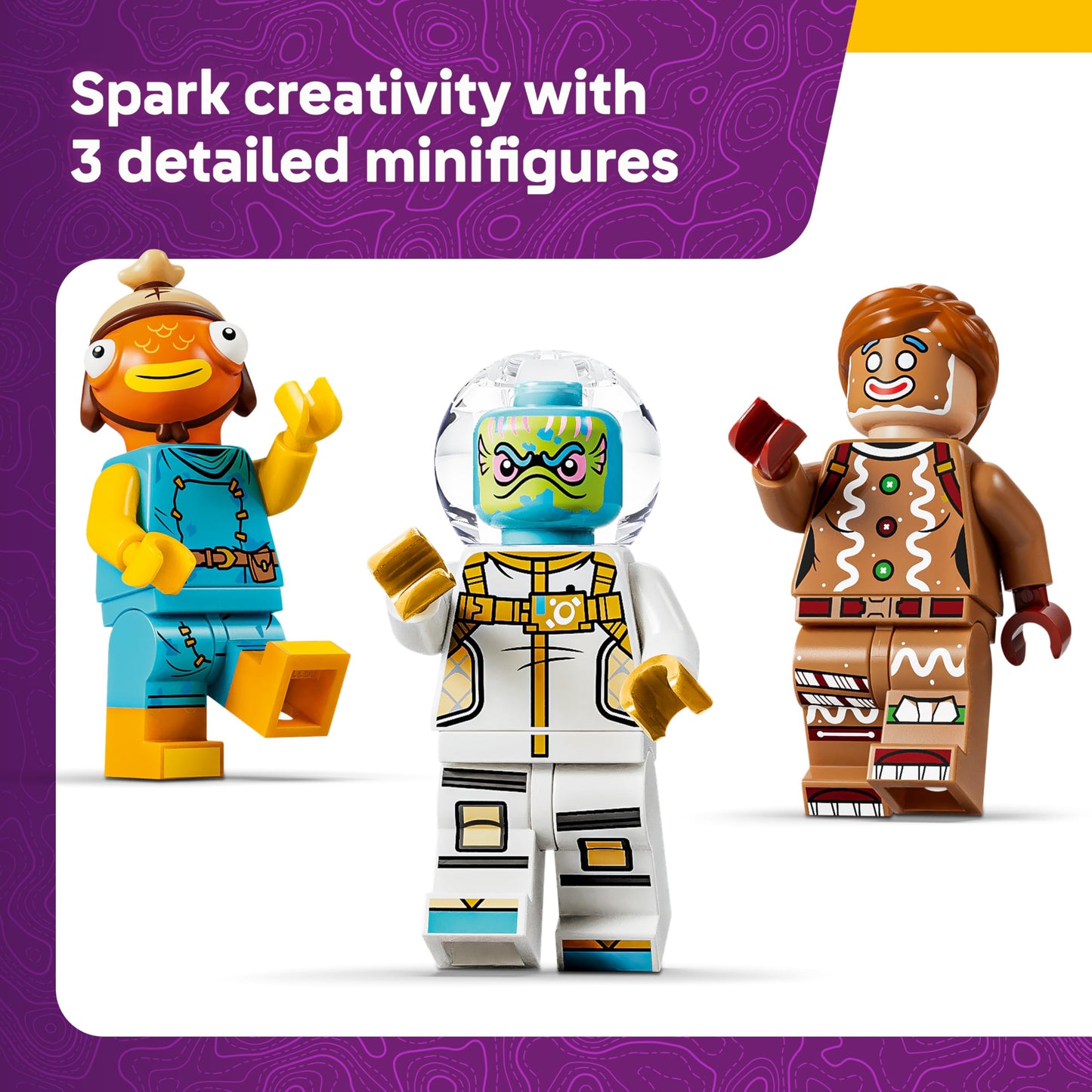 LEGO 77080 Fortnite Supply Drop Toy - Fishstick, Leviathan & Ginger Gunner Minifigures plus Accessories incl. Slurp Juice