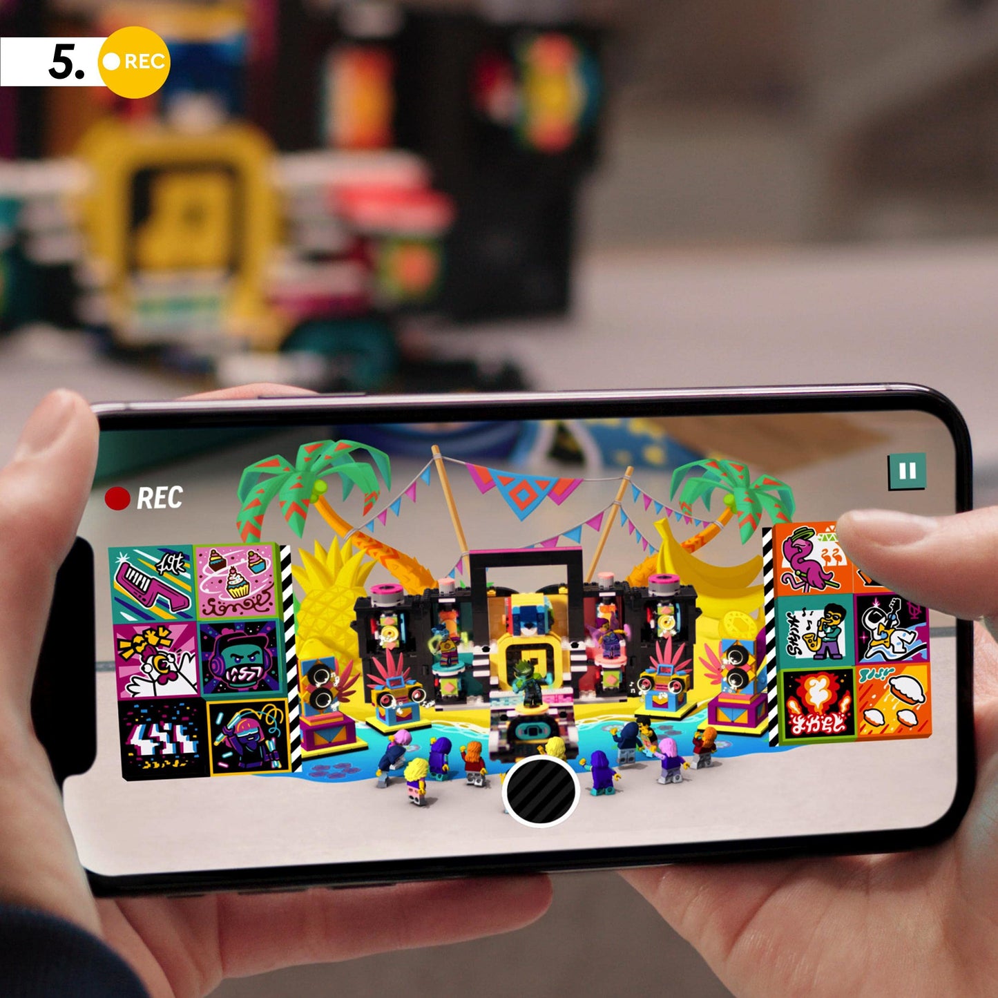 LEGO 43115 VIDIYO The Boombox BeatBox BeatBox Music Video Maker Musical Toy for Kids, Augmented Reality Set with App