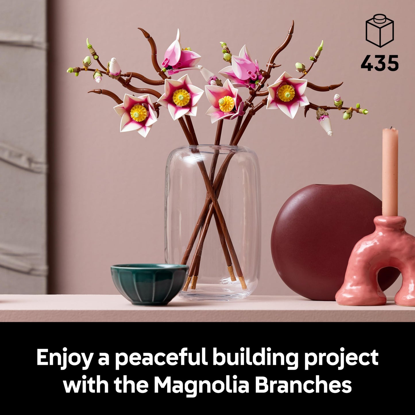 LEGO 11510 Botanicals Magnolia Branches - Artificial Flowers Set for Adults