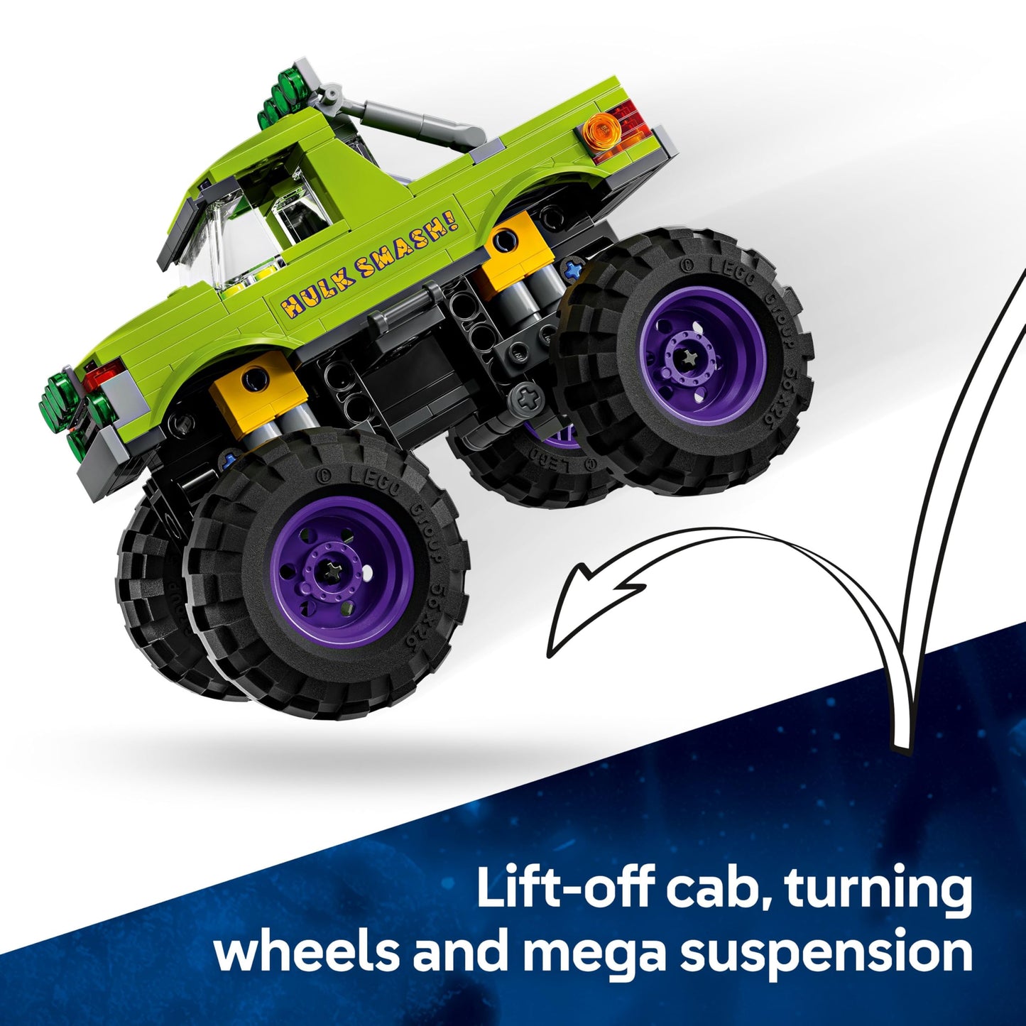 LEGO 76312 Marvel The Hulk Truck vs. Thanos with a Monster Truck plus 2 Minifigures & Accessories incl. an Infinity Gauntlet