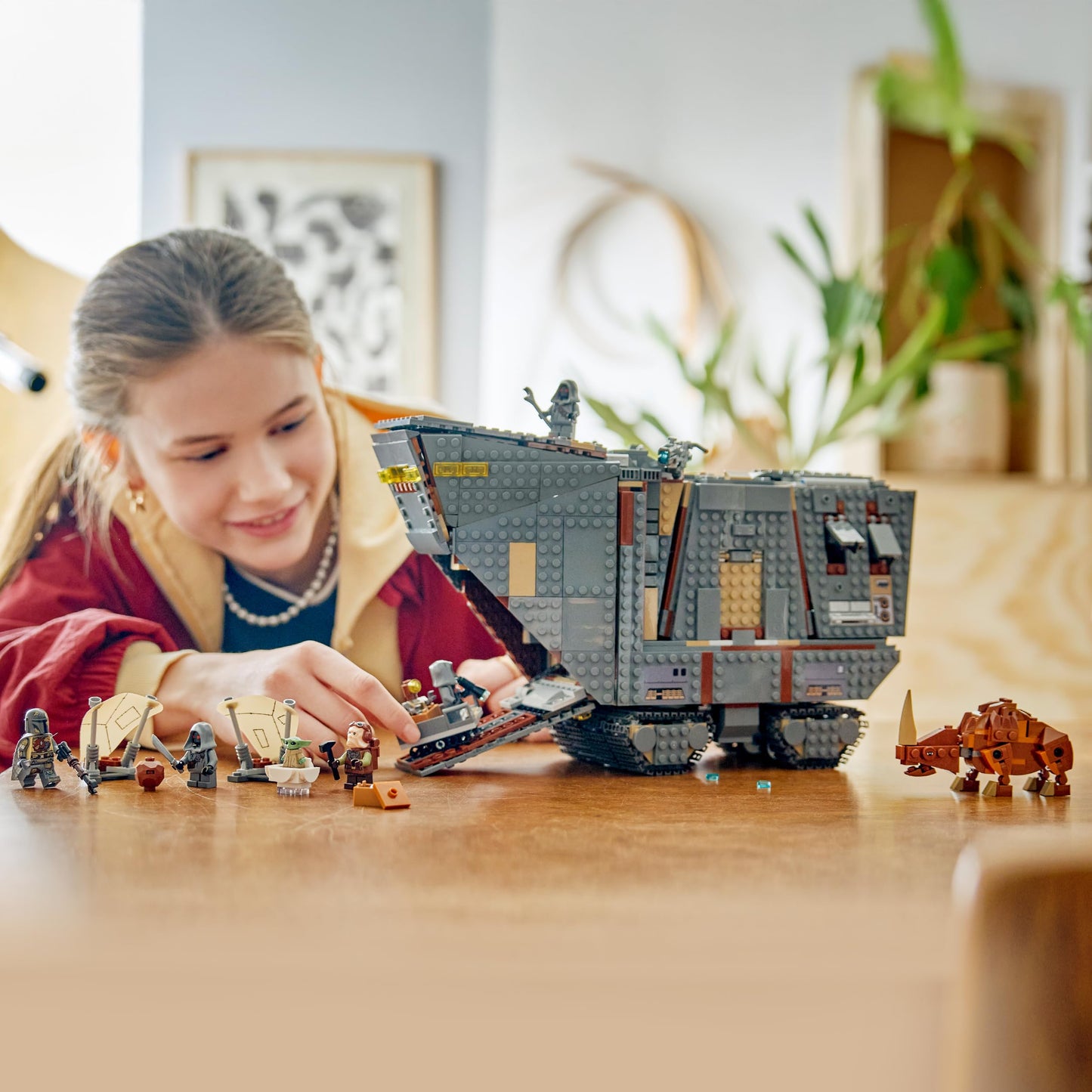 LEGO Star Wars 75453 Offworld Sandcrawler and Mudhorn with Grogu Figure & 5 Minifigures incl. The Mandalorian