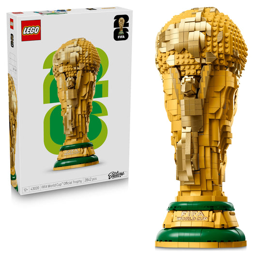 LEGO 43020 Editions FIFA World Cup Official Trophy Toy - 3D DIY Model Kit with Collectible Minifigure