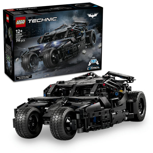 LEGO 42239 Technic Batmobile Tumbler - Remote Control Car Toy - Batman Model Kit with Working Steering & Lights