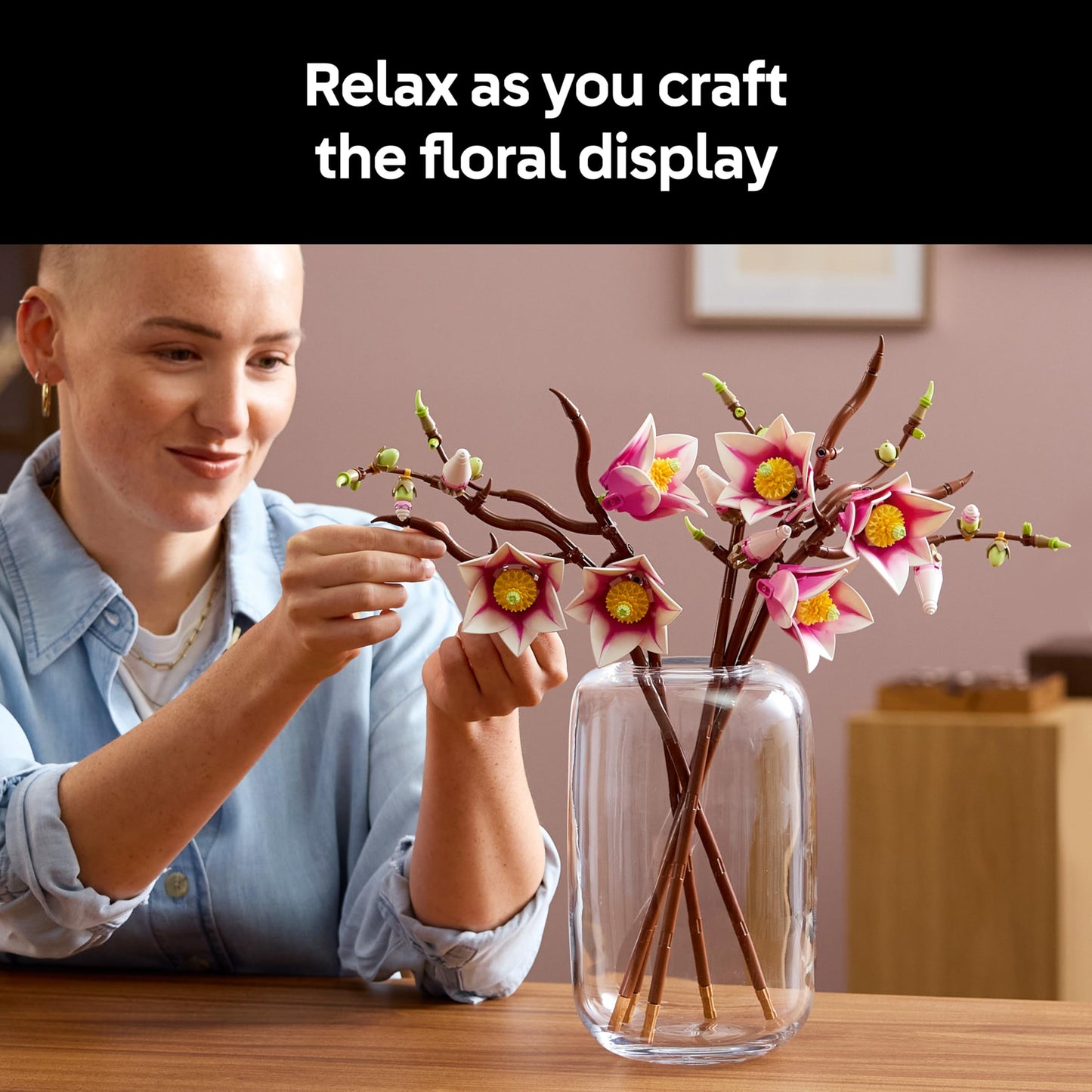 LEGO 11510 Botanicals Magnolia Branches - Artificial Flowers Set for Adults