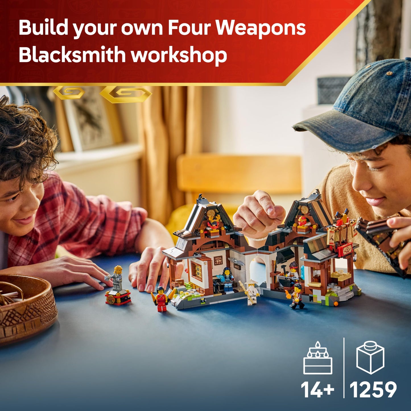 LEGO 71858 NINJAGO Four Weapons Blacksmith 15th Anniversary - Ninja House with Collectible Minifigure