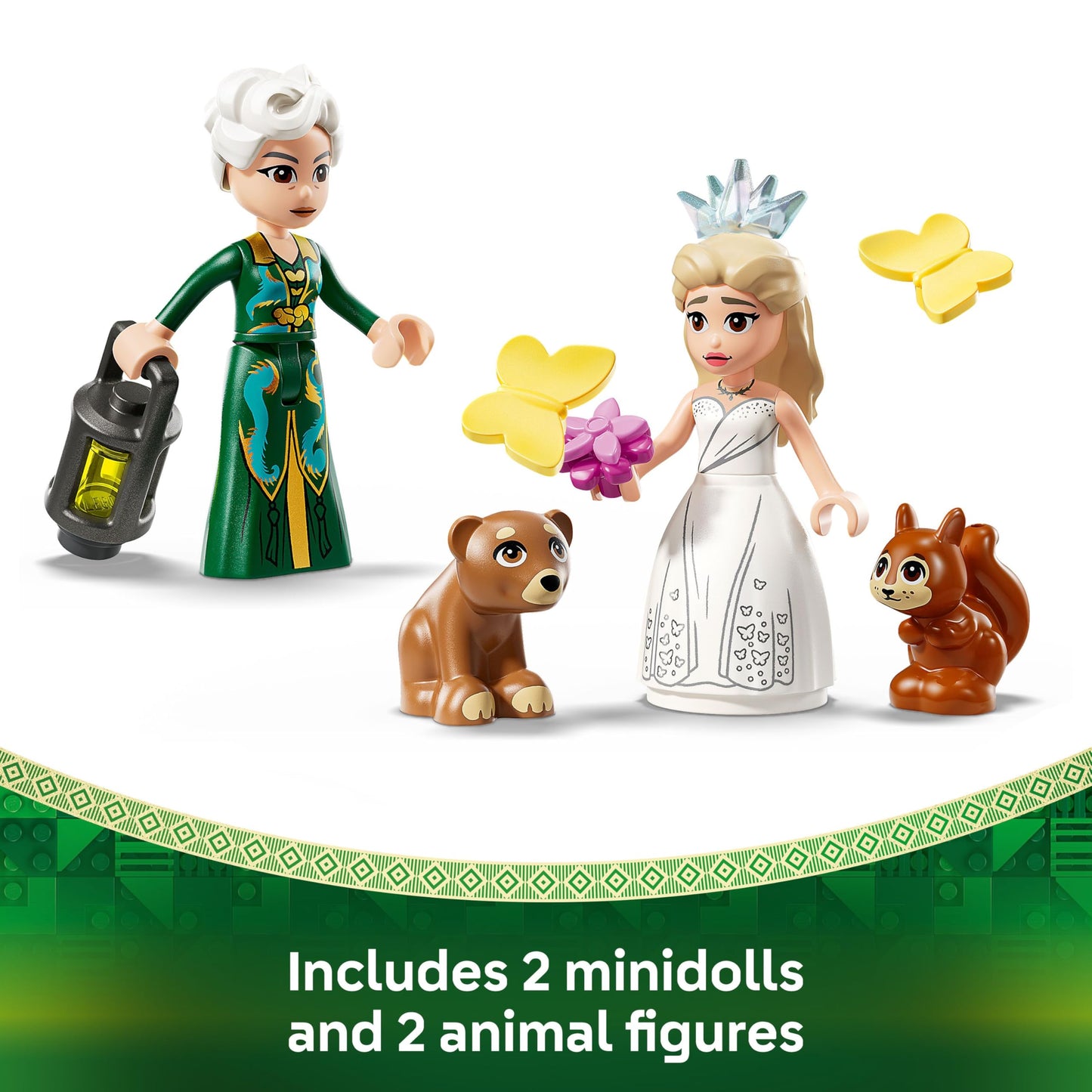 LEGO 75688 Wicked Glinda's Wedding Day with 2 Mini Dolls & 2 Posable Butterfly Figures plus Accessories