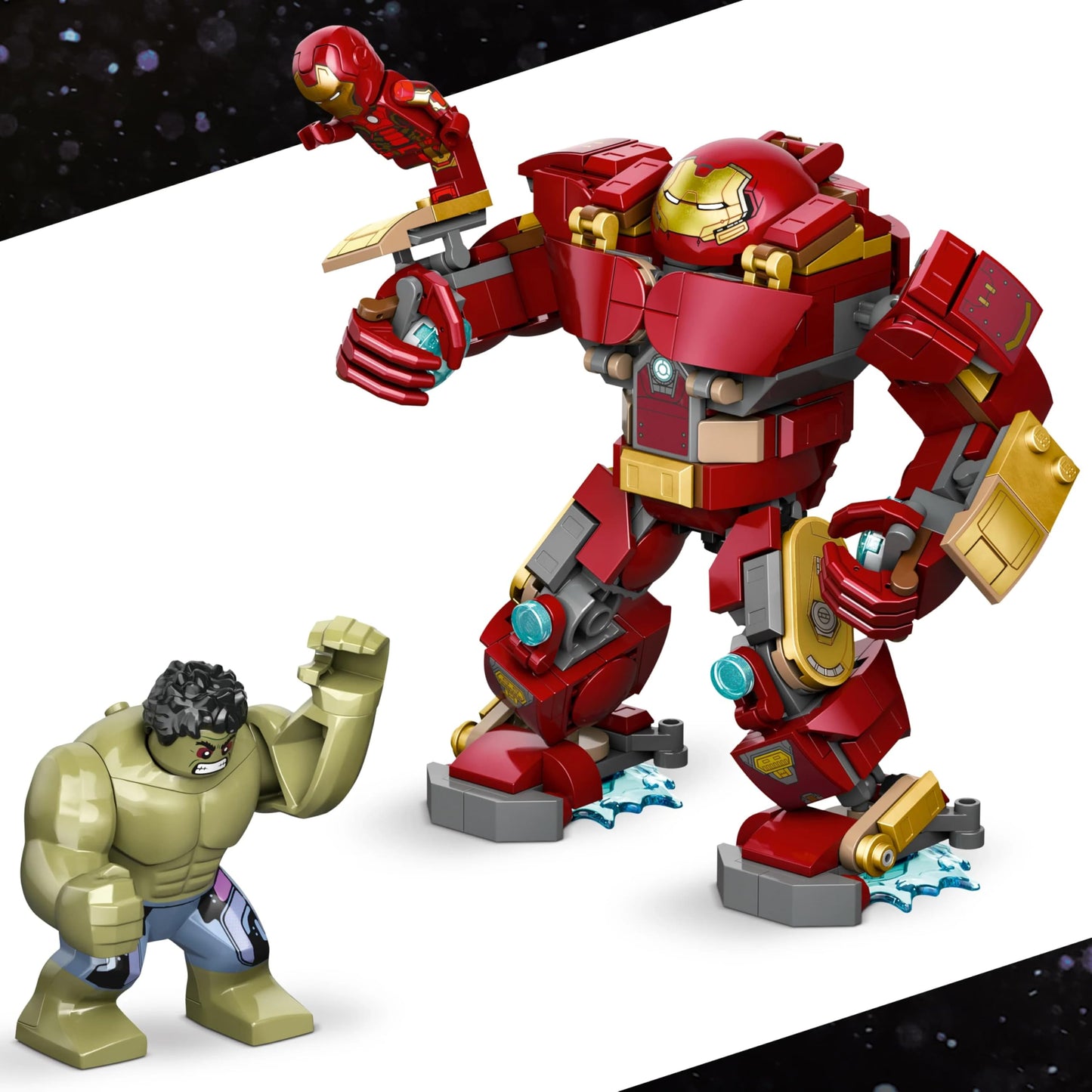 LEGO 76343 Marvel Epic Battle: Hulkbuster vs. The Hulk with 2 Action Figures & Iron Man Minifigure