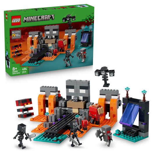 LEGO 21590 Minecraft Wither Battle - with Crimson Warrior, Strider, Magma Cube & 2 Wither Skeleton Mob Figures